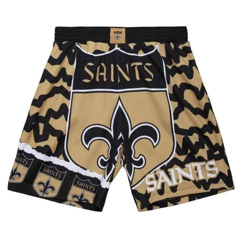 NEW ORLEANS SAINTS 2023 NFL MITCHELL & NESS JUMBOTRON 2.0 SUBLIMATED SHORTS Cover