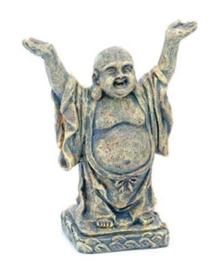 Penn-Plax Mini Standing Buddha Aquarium Statue Grey 2 Inch - Picture 1 of 1