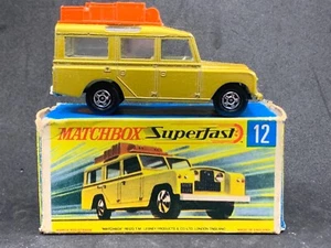Matchbox Superfast MB12-A2: Safari Land Rover with Transitional Type G Box - Picture 1 of 7