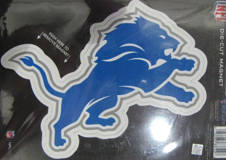 NFL Detroit Lions 6 inch Auto Magnet Die-Cut by WinCraft - Image 1 of 1