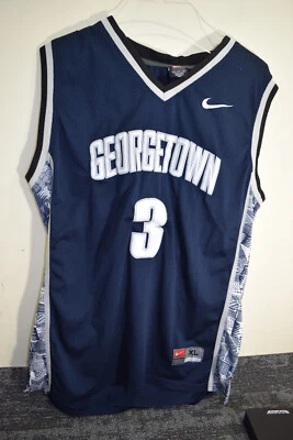 Camiseta Allen Iverson #3 NCAA Baloncesto Azul Nike De Colección Georgetown PARA HOMBRES XL Foto 1 de 4