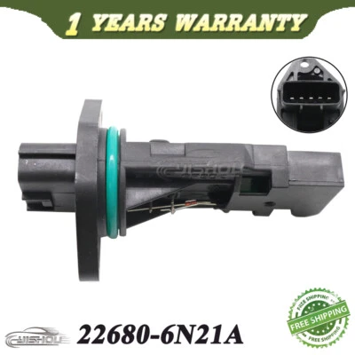 Sensor medidor de flujo de masa de aire MAF para Nissan Pathfinder 3,5 L 22680-6N21A 226806N211 Foto 1 de 4