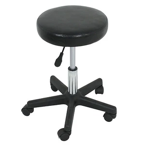 Salon Stool Adjustable Hydraulic Rolling Swivel Chair for Tattoo Massage Black - Picture 1 of 8