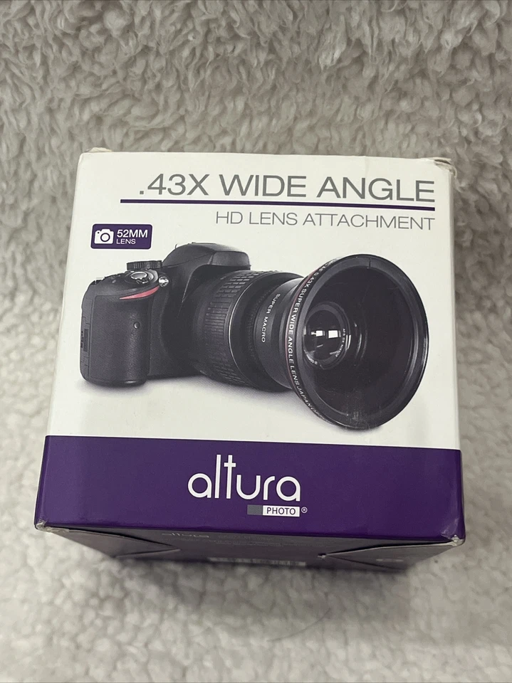Altura 58mm 2-in-1 .43x Wide Angle Lens with Macro Portion, For DSLR Cameras - Image 1 of 1