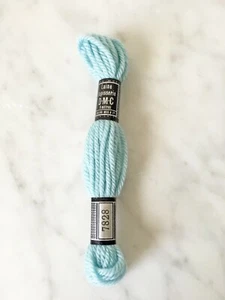 DMC Laine Tapisserie France 100% Wool Tapestry Yarn - 1 Skein Color Blue #7828 - Picture 1 of 3
