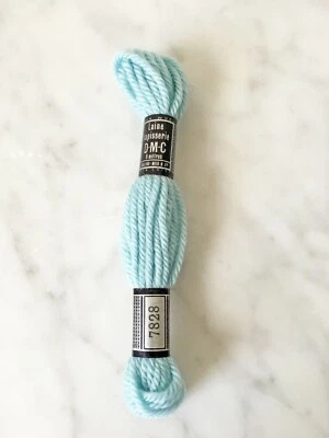DMC Laine Tapisserie France 100% Wool Tapestry Yarn - 1 Skein Color Blue #7828 - Image 1 of 3