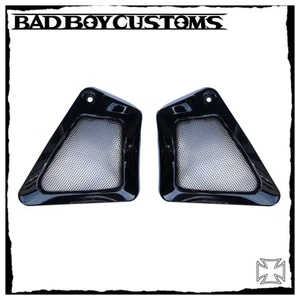 Harley Davidson original Rahmenblenden/Sidecover black mit silbernen Gittern - Bild 1 von 1