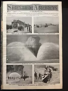 Railroad in Winter Snow 1897 Minnesota Dakota - Foto 1 di 7