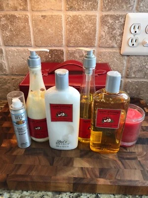 Back To Basics Apple Ginseng 7 Piece Gift Set In A Red Carring Case - Image 1 of 4