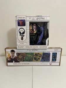Harry Potter Tech Bundle: Mousepad + Headphones + Wireless Mouse + Keyboard - Picture 1 of 15