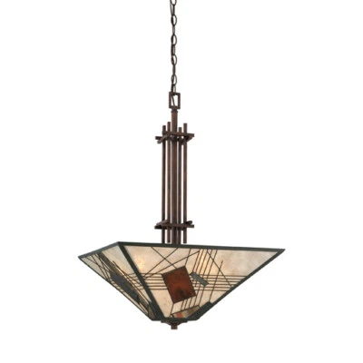Quoizel Russell 20" Large Pendant 4 Light Fixture Hazel Bronze MCRU2820HA - Image 1 of 2