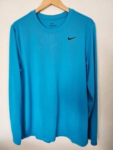 Nike Men's DriFit RLGD Reset Long Sleeve Tee Size XL DX0993 446 Laser Blue Nwt - Picture 1 of 2