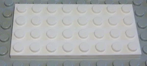 Lego Platte 4x8 Weiss 2 Stück - Picture 1 of 1
