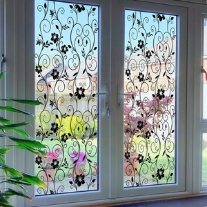 Fensterfolie Dekofolie Blumen Blickschutz Statisch Glasfolie für Fenster & Glas - Bild 1 von 9
