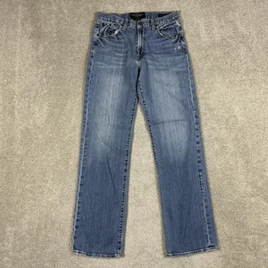 Lucky Brand 181 Relaxed Straight Jeans Mens 31x34 Blue Medium Wash Stretch Denim - Picture 1 of 24
