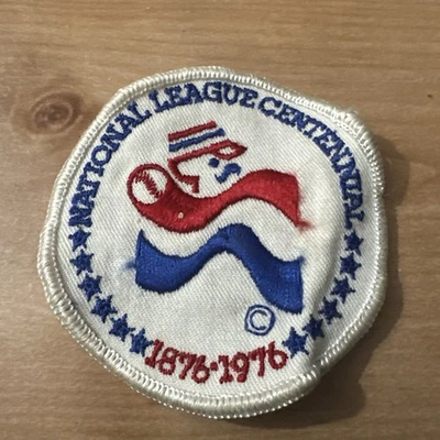 Parche de béisbol vintage del centenario de la Liga Nacional MLB 1776-1976 Foto 1 de 2
