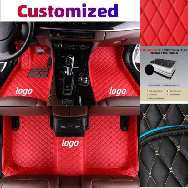 For Mazda All Models Car Floor Mats Custom Waterproof Front & Rear Auto Carpets - Image 1 of 4
