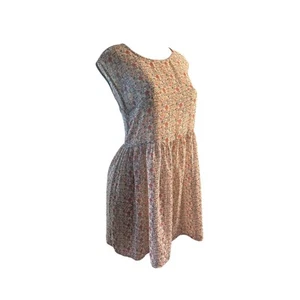 Damen S Madewell Tie Back Minikleid Sommer Blütenblatt Blumendruck Sommerkleid Etuikleid - Bild 1 von 6