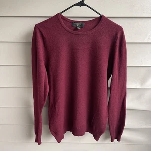 Charter Club Luxury 100% Cashmere Sweater Women’s L Burgundy Preppy Money - Picture 1 of 9