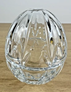 Gorham Shades Of Spring 2 Piece Oval Clear Crystal Easter Egg 4 3/4" Candy Dish - Picture 1 of 7