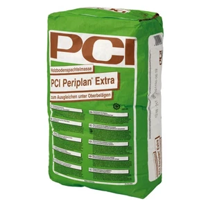 40x PCI Periplan Extra Spachtelmasse Bodenausgleich unter Oberbelägen 25kg - Bild 1 von 3