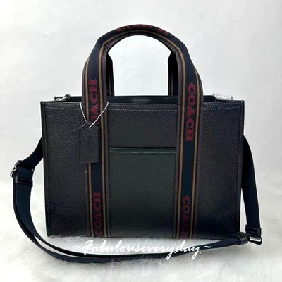 Coach Smith Tote Bag Crossbody In Pebbled Leather/Silver/Black Multi CU997 NWT - Image 1 of 4