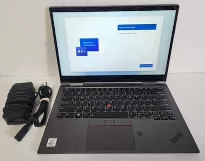 VGUC  Lenovo 14" ThinkPad X1 Yoga Gen 5 Touch Laptop i7-10th gen/8Gb/256Gb Win11 - Image 1 of 4