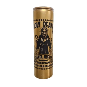 Vela Ritual Santa Muerte Dorada / Santa Muerte Veladora De Oro - Imagen 1 de 3