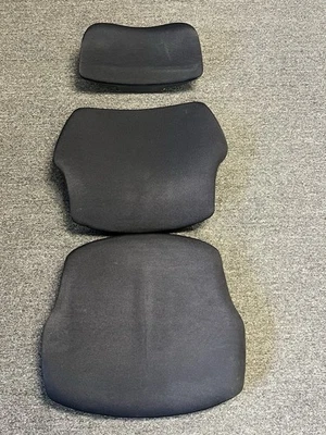 Humanscale Freedom Chair Used Black Fabric Foam Seat Back Headrest Cushions #1 - Image 1 of 4