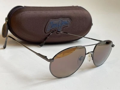 Gafas de sol polarizadas vintage Maui Jim Commodore Gunmetal/Bronce 160-02 vidrio Foto 1 de 4