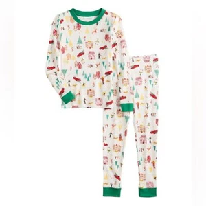 LC Lauren Conrad New Holiday Village pajama collection Multi color Kids Size 10 - Picture 1 of 3