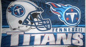 Lote de recuerdo de los Titanes de Tennessee paquete bufanda bandera grande T-Rac peluche mascota - Imagen 1 de 12