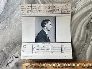 1910 MUG SHOT FERROVIA POMPIERE "ARACHIDI" SAN FRANCESCO DIPARTIMENTO POLIZIA CRIMINALITÀ - Foto 1 di 4