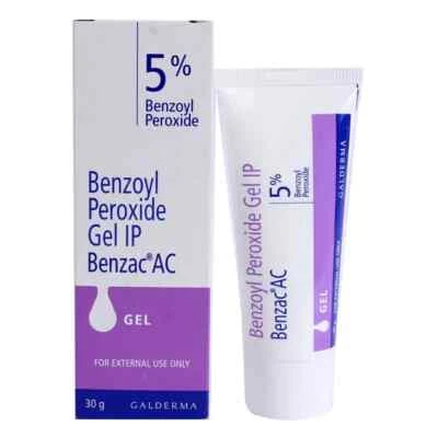 Galderma Benzac AC5%w/w Benzoyl Peroxide Gel for Acne Pimple treatment - Image 1 of 4