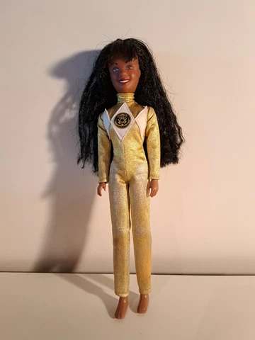 Mighty Morphin Power Rangers The Movie - Yellow Power Ranger Aisha Doll - Rare Cover