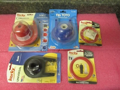 Lot of 5 Korky Flapper / Valve Seals - Plumber lot, as Pictured - Image 1 of 4