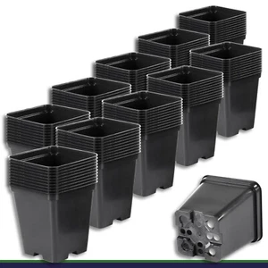 Pflanztopf 100 x 0,5 L schwarz 9x9x9,7cm Blumentopf Pflanzgefäß Blumenkübel - Bild 1 von 1
