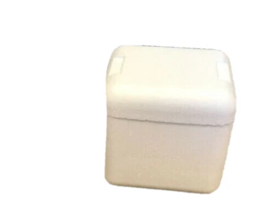 Styrofoam Insulated Shipping Cooler/Container 10" H x 9" W x 11" L Ext USED ONCE - Image 1 of 2