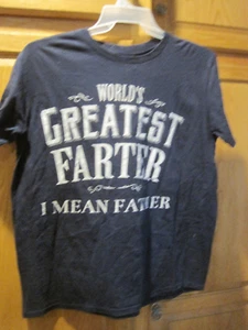 Camiseta World's Greatest Farter/Father ~ Para hombre Talla L~LBDCB - Imagen 1 de 6