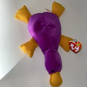 Rare Retired Ty Beanie Original Baby "PATTI" the Platypus w/errors 1993 PVC 🧸💕 - Picture 1 of 8
