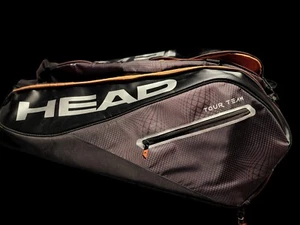 Head Tour Team Tennis Bag Black Orange Multi Racquet Climate Control CCT Racket - Picture 1 of 6
