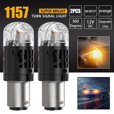 Lâmpadas LED frontais âmbar 4500K para Mazda Protege 1997-2003 - 1157 - Imagem 1 de 4