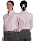 Delzani 'Zara ' Air-Plus Horse Riding Technical Shirt - Long Sleeve - Pink