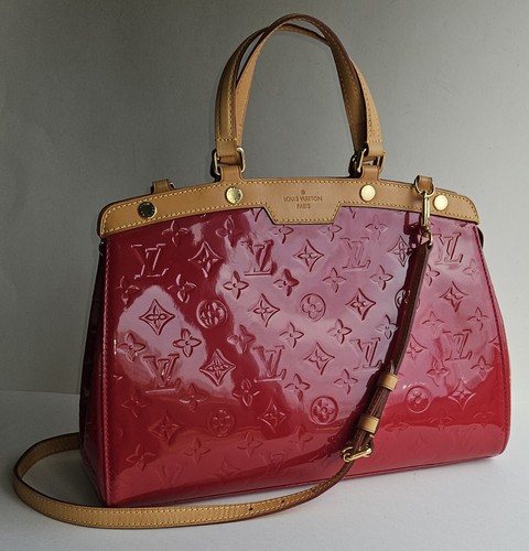LOUIS VUITTON（LV） Borsa Louis Vuitton INDIA ROSA INDIANA Rosso Fucsia Brevetto Monogramma Vernice Brea MM
