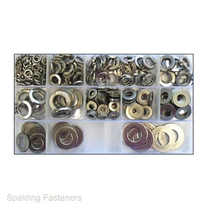 A2 Edelstahl Imperial Flach- & Federscheiben UNF UNC BSF BSW - Bild 1 von 27