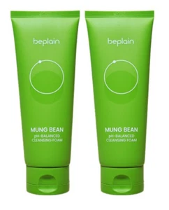 beplain Mung Bean pH-Balanced Cleansing Foam 160ml x 2pcs Pore Care K-Beauty - Picture 1 of 14