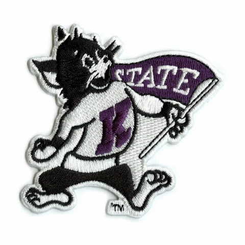 Kansas State University Wildcats Mascot Logo Embroidered Iron On Patch Cover