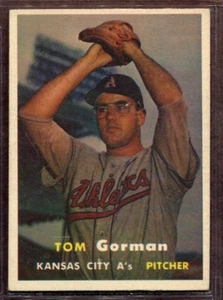 1957 Topps Set-Break # 87 Tom Gorman EX-EXMINT *JAYSACE* - Picture 1 of 2