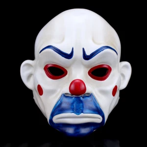 NEW Halloween Joker Clown Robber Resin Mask Head - Picture 1 of 5
