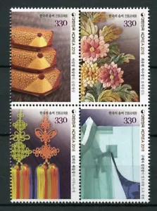 South Korea 2018 MNH Skills Traditional Crafts 4v Block Cultures Art Stamps - Picture 1 of 1